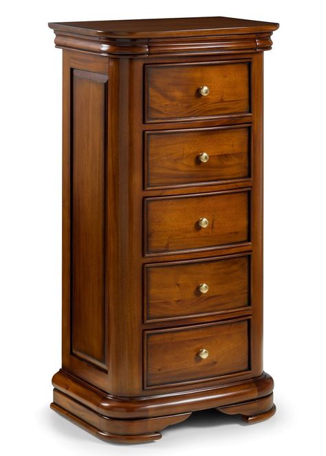 Finished with a subtle lacquer, the Antoinette French Sleigh tallboy is a fabulous piece of contemporary furniture crafted from solid mahogany wood. Finished with smooth closing drawers for easy access and magnificent contrasting antique style handles, this piece offers quality and style to any room. The chest is a magnificent piece to store bedroom necessities and the design gives an elegant yet contemporary feel, featuring soft curves. Match this piece to our whole collection of Anotinette Fre Purple Hour, Tall Bedroom, Bedroom Necessities, French Bedroom Furniture, Secret Compartment Furniture, French Furniture Bedroom, Vintage Furniture Antique, Orange Furniture, Contemporary French