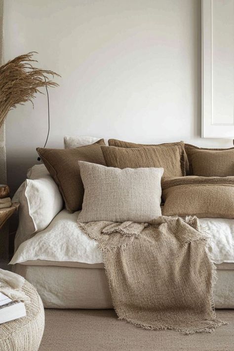 Add comfort and style with eco-friendly throw pillows! Perfect for a sustainable living room. #EcoFriendlyDecor #GreenLivingRoom #ThrowPillows Sustainable Living Room, Green Living Room, Eco Friendly Decor, Home Aesthetic, Living Room Green, Eco Friendly Living, Eco Friendly House, Eco Conscious, Green Living