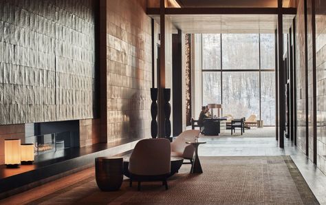 Martis Camp, Australian Interior Design, Hotel Indigo, Ski Club, Marriott Hotel, Lobby Lounge, Hokkaido Japan, Interior Design Awards, Luxury Lodge