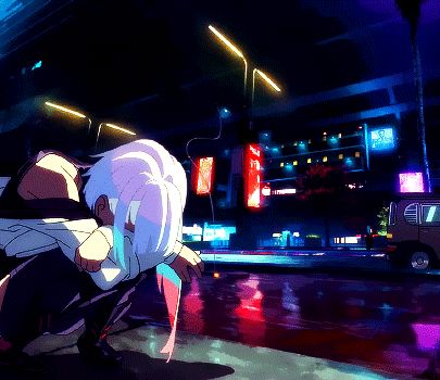 David Martinez Gif, Cyberpunk Lucy Gif, Cyberpunk Gif, Cyberpunk Oc, Hiroyuki Imaishi, Cyberpunk Lucy, Cyberpunk Vibes, Lucy Cyberpunk, Twitter Banners