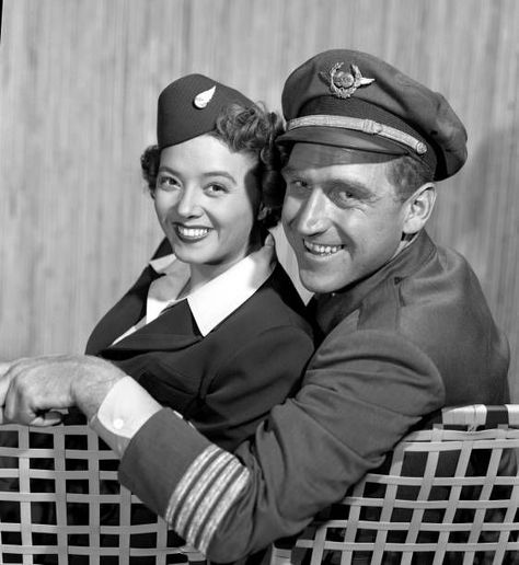 Schlitz Playhouse of Stars, and the presentation of Captain in Command, originally Pictured is James Whitmore as a down on his luck airplane pilot, and actress Jeff Donnell as a stewardess Marlen James Whitmore, Airplane Pilot, Actor James, Movie Tv, Presentation, Hollywood, Actresses, Screen, Actors