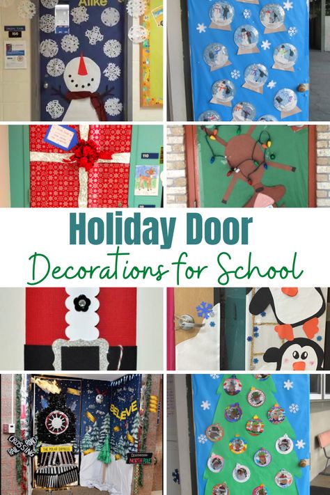 These holiday classroom door ideas are perfect to use throughout the holiday season, and there is something for everyone no matter how you choose to celebrate! Holiday Door Decorations For School, Bedroom Design Rustic, Bathroom Design Vintage, Door Decorations For School, Door Decoration For Preschool, Holiday Classroom Doors, Christmas Door Design, Preschool Door Decorations, Decorations For School