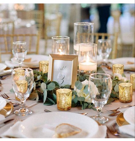 Votive Centerpieces, Rose Gold Candle Holder, Wedding Votives, Gold Votives, Tea Lights Centerpieces, Gold Votive Candle Holders, Gold Votive Candles, Mercury Glass Votives, Candle Wedding Centerpieces