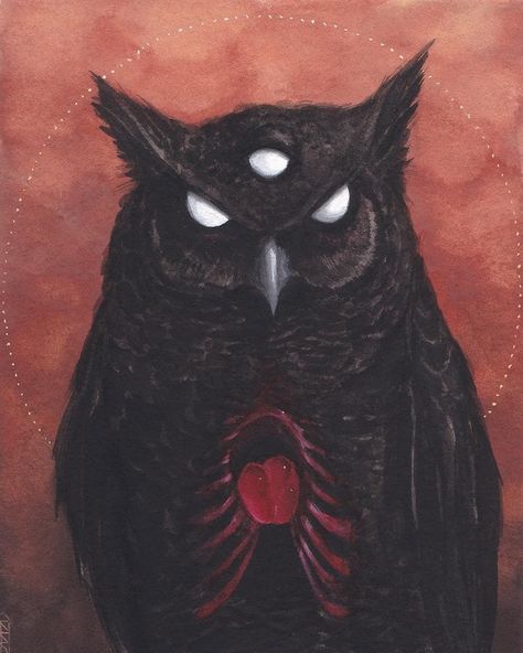 Super Dark, Owl Art, Dark Art, Skeleton, Link In Bio, Art