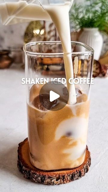 Rafia Mazhar on Instagram: "HERE'S HOW TO MAKE IT ⤵️
⠀⠀⠀⠀⠀⠀⠀⠀⠀
Summer Quenchers - Shaken Iced Coffee ☕️

Recipe
1 tsp espresso powder (not instant)
Sugar as required
1 pinch salt
Few ice cubes
2 tbsp water

Ice cubes as required 
Cold milk as required 

• In a clean glass jar add the coffee, sugar, salt, ice cube and water
• Seal the lid tightly and shake rigorously for 5 to 8 minutes until the coffee is frothy and doubled in volume 
• Add this to a glass and top with ice cubes & cold milk
• Serve & enjoy

⠀⠀⠀⠀⠀⠀⠀⠀
HAVE A QUESTION?
📝 Leave a comment 
⠀⠀⠀⠀⠀⠀⠀⠀⠀⠀⠀⠀⠀⠀⠀⠀⠀⠀
💾 Save this recipe for later
💌 Share with someone who would love to make this Shaken Iced Coffee
✨✅ Follow @rafmazcooks for more easy recipes and kitchen tips!
.
.
.
.
.
#coffee #feedfeed #icedcoffee #coldcoffee #icedlatt Shaken Iced Coffee, How To Make Cold Coffee, How To Make Cold Coffee At Home, How To Make Cold Brew Coffee, Coffee Recipes At Home, Cold Coffee Drinks Recipes, Mocha Macchiato, Cinnamon Dolce Latte, Ice Caramel Macchiato