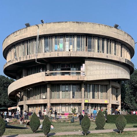 Student Centre, Punjab University. Chandigarh, India. #architecture #modernism #modernist #modernarchitecture #modernistarchitecture… Punjab University Chandigarh, Punjab University, Architecture Journal, India Architecture, Student Center, Brutalist Architecture, Architecture Interiors, Brutalism, Chandigarh