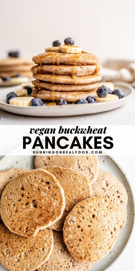 Gluten Free Buckwheat Pancakes, Buckwheat Pancakes Recipe, Buckwheat Breakfast, Buckwheat Pancake Recipes, Buckwheat Gluten Free, Buckwheat Recipes, Pancake Toppings, Buckwheat Pancakes, Blueberry Syrup