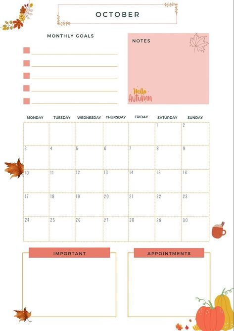 October 2023 Calendar Planner, Monthly Planner October 2023, October Planner 2023, Aesthetic October Calendar 2023, Online Weekly Planner, October Monthly Planner, Cozy Stickers, Slam Book, October Planner