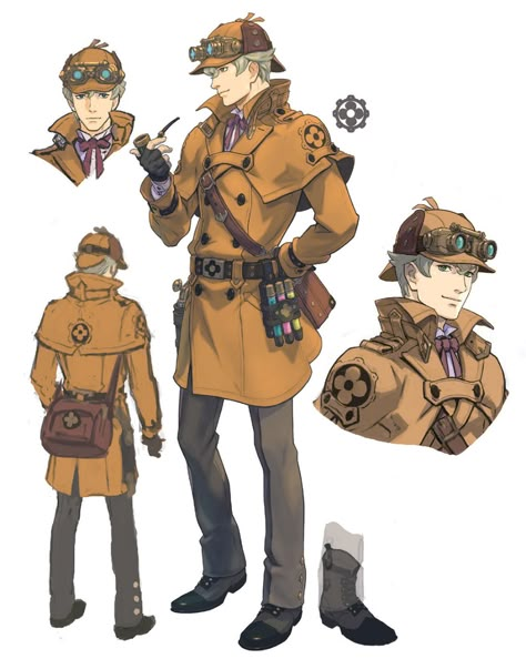 Herlock Sholmes Art - The Great Ace Attorney Chronicles Art Gallery Enola Holmes Sherlock, Battle Maid, Detective Oc, Sherlock Holmes 2009, The Great Ace Attorney Chronicles, Great Ace Attorney Chronicles, Ace Attorney Chronicles, Sherlock Holmes Book, Great Mouse Detective