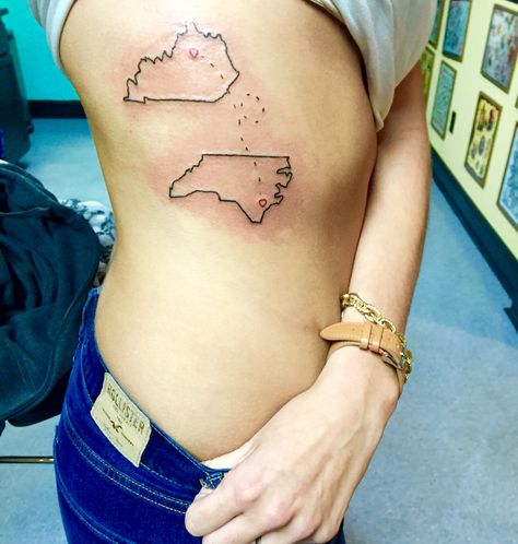 Nc Tattoo Ideas, North Carolina Tattoo Ideas, South Carolina Tattoo Ideas, South Carolina Tattoo, Carolina Tattoo, North Carolina Tattoo, Nc Tattoo, Bff Tats, Canada Tattoo