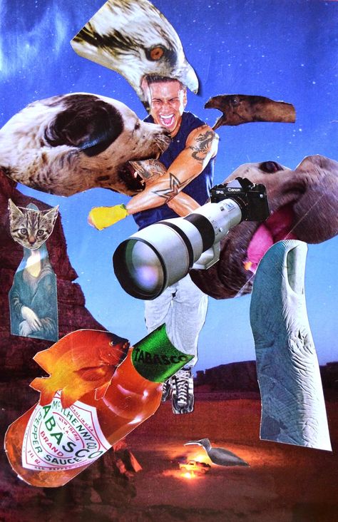 Surrealist Collage | Lessons from the K-12 Art Room Surrealism Art Lesson, Classroom Artwork, Collage Lesson, Surrealist Collage, Surreal Collage Art, Corkboard Ideas Decor, Surrealism Art, Classroom Art, Year 8