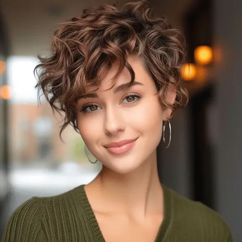 Short Curly Cuts, Short Curly Hairstyles For Women, Short Wavy Haircuts, Curly Pixie Haircuts, Curly Hair Photos, Wavy Haircuts, Short Curly Haircuts, Haircuts For Curly Hair, Short Wavy Hair