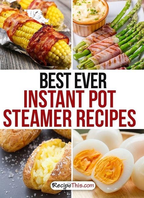 Instant Pot Recipes | Best Ever Instant Pot Steamer recipes that I just can’t stop cooking from RecipeThis.com Instant Pot Steam, Trendy Recipes, Steam Recipes, Ginger Chicken, Steamer Recipes, Paleo Lunch, Instant Pot Dinner Recipes, Insta Pot, Instapot Recipes