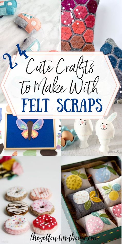 Cute Crafts To Make, Diy Felt Crafts, Felt Scraps, Felt Magnet, Fabric Crafts Diy, Diy Fabric Crafts, Felt Crafts Diy, Diy Felt, Felt Applique