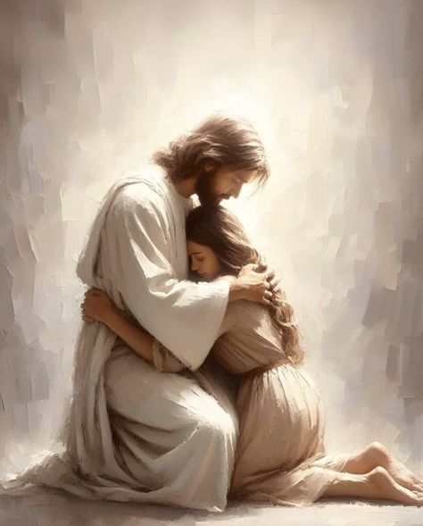 Jesus Pictures Catholic, Jesus Hugging, Jesus Photos, Acts Prayer, Heavenly Art, Jesus Love Images, Christ Artwork, Living Hope, Jesus Drawings