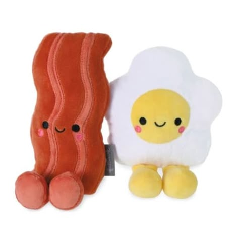 Better Together Bacon and Eggs Magnetic Plush | Hallmark Awesome Gifts | Ontario Better Together Plushies, Jelly Cat Stuffed Animals Food, Toast Plushie, Lunchable Plush, Pancake Plush, Hallmark Better Together Plush, Taiyaki Plush, Fluffy Stuffed Animals, Food Plushies