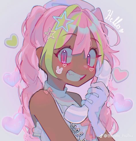 Dolly Style Drawing, Bunni Huhu Art Style, Dolly Art Style Tiktok, Dolly <3 Art, Art Style Inspo Cartoon, Kidcore Fanart, Cute Art Styles Ideas, Alt Anime Art, Cute Core Art Style