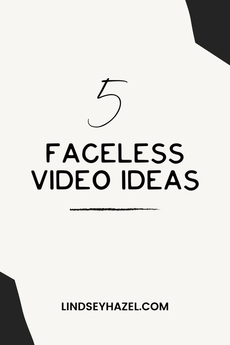 5 Videos You Can Record Without Showing Your Face - Faceless Video Ideas - Lindsey Hazel Blog - Video Mentor for Video Creators and YouTubers Youtube Videos Without Showing Face, Youtube Content Ideas Without Face, Youtube Video Ideas Without Showing Face, Youtube Channel Ideas Without Face, Video Ideas Without Showing Face, Faceless Youtube Channel Ideas, Exam Motivation Quotes, Channel Ideas, Making Youtube Videos