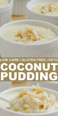 Low Carb Pudding, Desserts Pudding, Pudding Healthy, Keto Pudding, Traditional Desserts, Low Carb Healthy, Coconut Dessert, Desserts Keto, Coconut Pudding