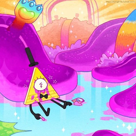 And here we see Bill, high on Smile Dip Star Blanket, Bill Cipher, A Hug, Gas Station, Gravity Falls, Not Mine, Gravity, Dip, Floating