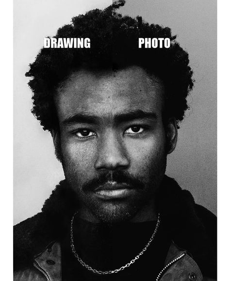 Møe G. on Instagram: “Side by side comparison of my @childishgambino drawing ♠️ . . . . . . . #childishgambino #art #artist #arte #artwork #artistoninstagram…” Childish Gambino Poster, Black Music Artists, Black Actors, Donald Glover, Graphic Liner, Childish Gambino, Stuff And Thangs, Album Cover Art, I Have No Friends