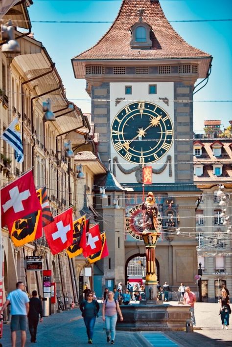 19 Most Famous Historical Landmarks in Switzerland Switzerland Bern, Switzerland Photography, Switzerland Tour, Places In Switzerland, Switzerland Cities, Zermatt Switzerland, Bern Switzerland, Visit Switzerland, Europe Tours