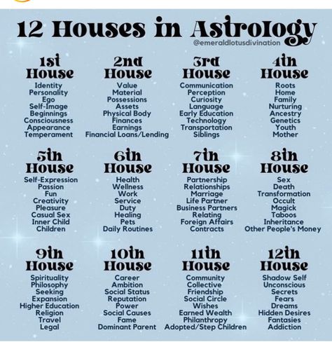 Houses In Astrology, Kartu Tarot, Astrology Poster, Astrology Houses, Astrology Meaning, Astrology Planets, Chart Astrology, Witch Spirituality, Birth Chart Astrology