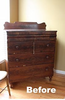 Early 1800's Antique Dresser Thrift Ideas, House Improvement, Dresser Painted, Fake Wood, Garden Diy Ideas, Solid Wood Dresser, Decor Hacks, Furniture Redo, Old Dressers