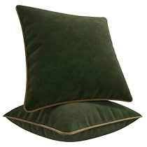 Green Velvet Pillows, Hollywood Glam Living Room, Dark Green Cushions, Green Cushion Covers, Green Velvet Pillow, Designer Cushions, Garden Pillows, Decorative Cushion Covers, Velvet Throw Pillows