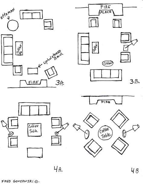 Arranging Living Room furniture, so Sofas talk to Chairs, like the Pros do | Fred Gonsowski Garden Home Sunroom Conversion, Family Room Furniture Layout, Rectangle Living Room, Furniture Placement Living Room, Living Room Floor Plans, Rectangular Living Rooms, Arranging Furniture, Small Living Room Furniture, Bedroom Furniture Layout