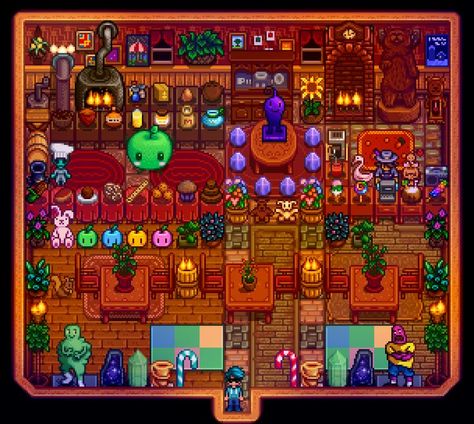 Small Shed Organization, Small Shed Organization Ideas, Haunted Chocolatier, Stardew House, Shed Organization Ideas, Small Shed, Stardew Valley Layout, Stardew Valley Farms, Shed Ideas