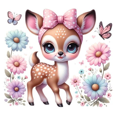 Cute Baby Animals Pictures, Kids Prints Design, Easy Balloon Animals, Clip Art Drawings, Clipart Aesthetic, Aesthetic Clipart, Deer Clipart, Black And White Clipart, Baby Animal Drawings