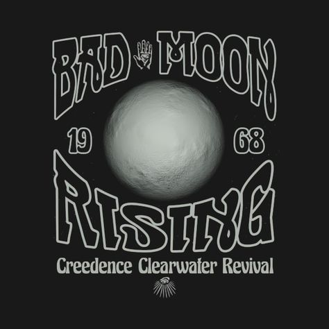 Bad Moon Rising by capstanfling Bad Moon Rising, Creedence Clearwater Revival, Moon Rising, Moon Rise, Clear Water, Moon, Clothes