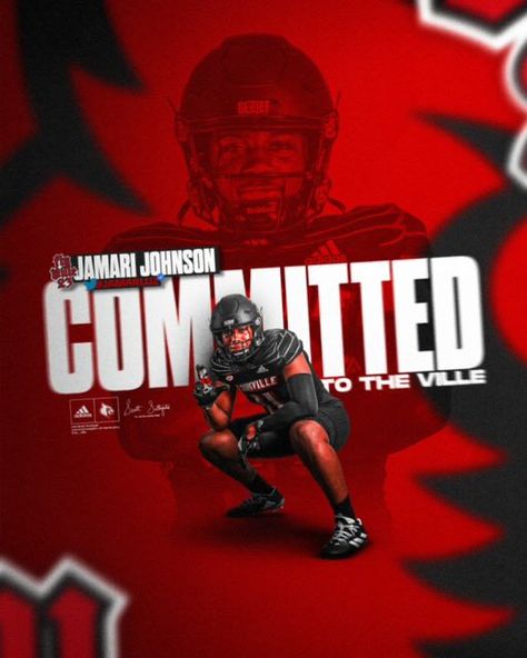 College Commitment Graphics, Football Commit Graphics, Basketball Commitment Graphic, Sports Commitment Graphic, College Commitment Announcement, College Athletics Graphics, Committed Graphic Sports, Committed Graphic, Flyer Animation