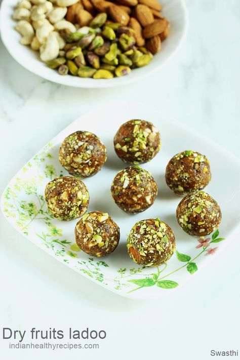 Dry fruits laddu are sugarfree energy balls made with nuts & dried fruits. These are great to snack on any time. #dryfruitladdu #dryfruitladoo #energyballs #sugarfree Dry Fruits Laddu, Indian Sweet Recipes, South Indian Sweets, Jaggery Recipes, Dried Fruit Recipe, Poached Egg Recipe, Laddu Recipe, Healthy Egg Recipes, Ladoo Recipe