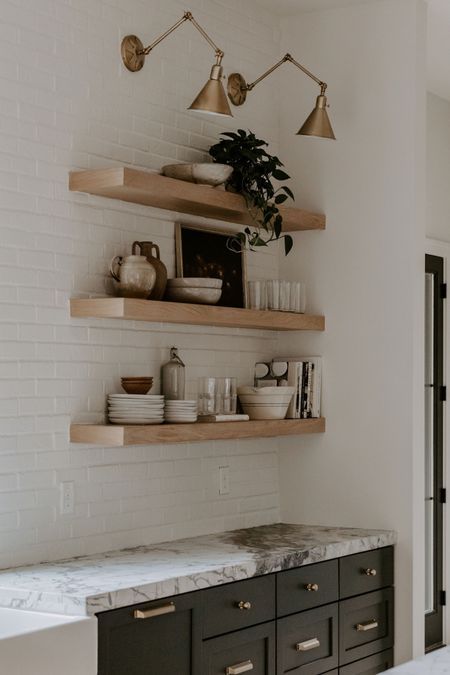 30" x 42" French Country Wall … curated on LTK Black Shelves Kitchen, Black Birch Homes, White Oak Floating Shelves, Updated Living Room, Kitchen Floating Shelves, Oak Floating Shelves, Timber Shelves, Floating Shelves Kitchen, Oak Bathroom