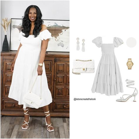 White Dress - 3 Outfit Ideas 🤍 It’s pretty dress season and I’m happy to be able to share this fab beauty with you all c/o @prettygarden_official This dress is perfect for an all white party, a garden tea party, brunch or outdoor concert. It’s simple, elegant, subtly sexy and a classic silhouette that never goes out of style. It’s also universally flattering as I’m at my heaviest and carry weight in my midsection. I’m not wearing any shapewear. The cut of this dress does all of the work. This... Tea Party Brunch, Garden Tea Party, All White Party, Outdoor Concert, Tea Party Garden, Pretty Dress, White Party, Everyday Outfit, Simple Elegant