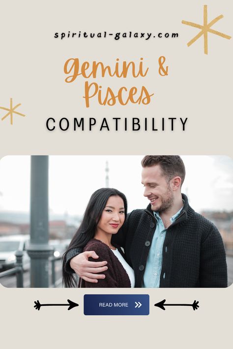 Gemini And Pisces Compatibility - Are you either a Gemini zodiac or a Pisces zodiac? Here's everything you need to know about each other's compatibility! Continue reading for a complete and detailed guide about Gemini and Pisces zodiac compatibility now! #zodiac #zodiaccompatibility #gemini #pisces #geminiandpisces Pieces And Gemini Compatibility, Gemini Man Pisces Woman, Pieces And Gemini, Pisces Gemini Compatibility, Pices Men, Pisces And Gemini, Gemini Relationship, About Gemini, Zodiac Signs Couples