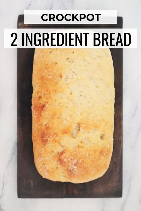 2 Ingredient Bread, Crock Pot Bread, Homemade Bread Recipe, Slow Cooker Bread, Homemade Bread Recipes Easy, Homemade Bread Easy, Bread Machine Recipes, Bread Recipes Sweet, Easy Bread Recipes