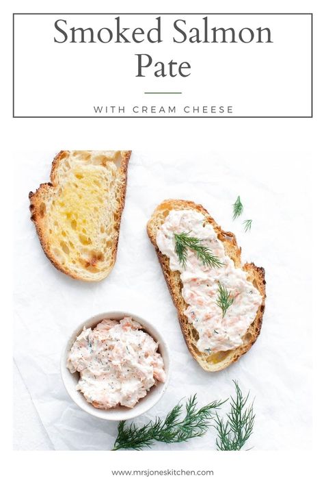 Made with smoked and poached salmon, cream cheese and Greek yogurt, this pate is an easy make ahead appetiser. Salmon Pate Recipe, Salmon Pate, Smoked Salmon Pate, Easy Make Ahead Appetizers, Baking Spices, Salmon Cream Cheese, Pate Recipes, Special Breakfast, Poached Salmon