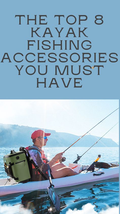 Are you looking to take your kayak fishing to the next level? Check out the top 8 accessories you need for next fishing adventure! Kayak Fishing Rod Holder, Diy Fishing Gear, Kayak Fishing Setup, Kayak Fishing Diy, Hobie Kayak, Surf Kayak, Inflatable Fishing Kayak, Fishing Rod Holders, Kayak Fishing Tips