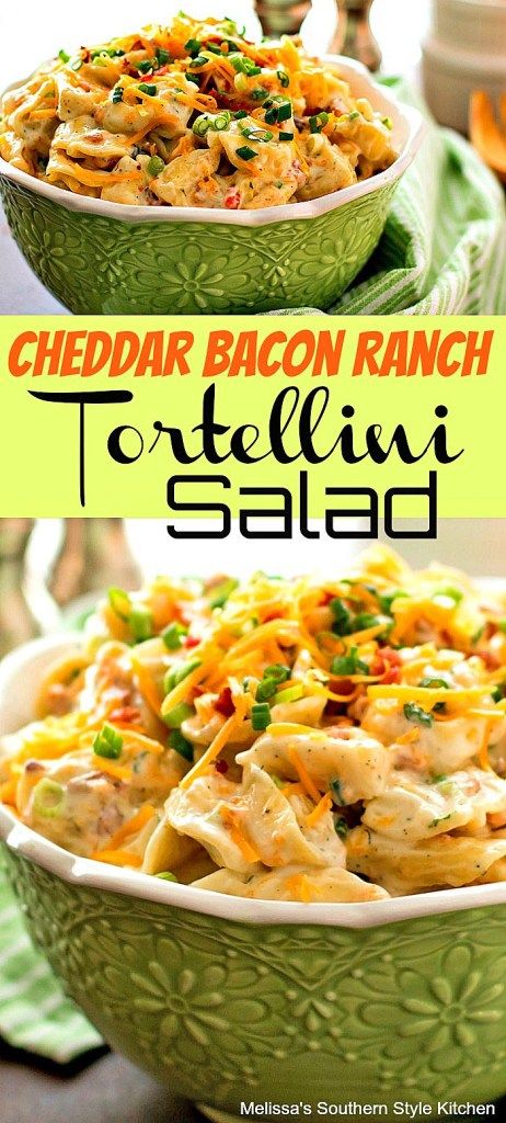 Bacon Ranch Tortellini, Creamy Ranch Sauce, Low Carb Veggie, Ranch Sauce, Resep Pasta, Pasta Salad With Tortellini, Creamy Ranch, Tortellini Recipes, Tortellini Pasta