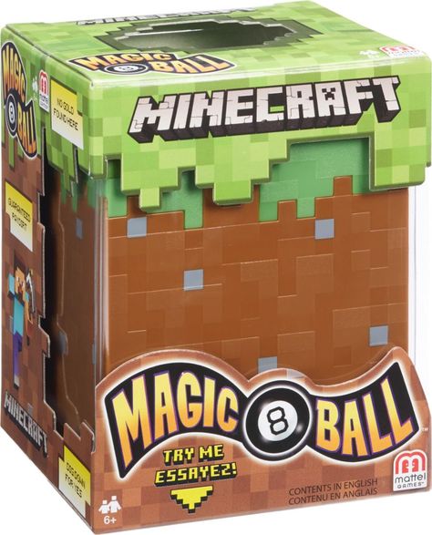 Minecraft - Magic 8 Ballâ¢ Minecraft Novelty Toy - Blind Box - Styles May Vary Organization Ideas Videos, Minecraft Magic, Minecraft Action Figures, Minecraft Toy, Pokemon Cupcakes, Minecraft Bedroom Decor, Minecraft Mini Figures, Minecraft Merchandise, Minecraft Toys