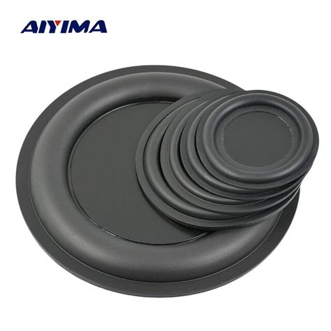 AIYIMA 2Pcs Audio Bass Diaphragm Passive Radiator Speaker Repair Parts 67/75/85/95/160mm DIY Home Theater Speaker Accessories - AliExpress Diy Home Theater, Diy Bluetooth Speaker, Speaker Repair, Glow In Dark Party, Woofer Speaker, Box Bed Design, Passive Radiator, Plates Diy, Speaker Accessories