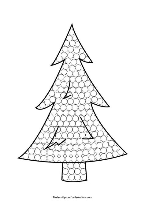 Christmas Dot Painting Free Printables, Christmas Tree Dot Painting, Qtip Painting Ideas, Painting For Toddlers, Painting Sheets, Pencil Skills, Christmas Activities For Toddlers, Nativity Painting, Q Tip Painting