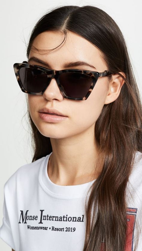 Illesteva Lisbon Sunglasses Illesteva Sunglasses, Cool Glasses, Beach Sunglasses, Tortoise Shell Sunglasses, Trendy Sunglasses, Cool Sunglasses, Cat Eye Frames, Womens Blazers, Classy Women