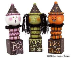 Spindle Crafts, Painting Instructions, Hallowen Ideas, Halloween Folk Art, Fall Stuff, Halloween Miniatures, Decorative Paintings, Fall Halloween Crafts, Box Patterns