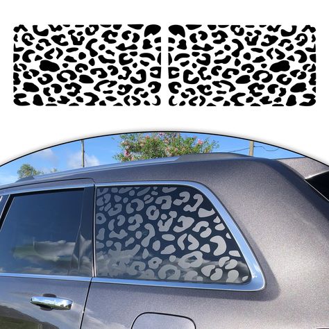 PRICES MAY VARY. Show off your patriotism with the rear side window Decal, featuring the iconic leopard cheetah design in a universal matte black vinyl sticker. Side rear window leopard cheetah sticker is compatible with most car, SUV, truck, and pickup models, making it a versatile accessory for any vehicle. Made from high-quality, durable vinyl, these decals are easy to apply and come with free installation tools to ensure a seamless installation process. Easy Installation: Our decals come wit Rear Window Decals, Cars Room, Going Shopping, Nissan Armada, Suv Trucks, Cute Car Accessories, Car Suv, Car Window Decals, Side Window