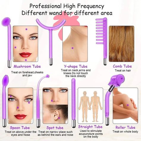 High Frequency Electrotherapy Wand High Frequency Facial, Greasy Skin, Skin Nutrition, Reduce Pores, Beauty Gadgets, Remove Acne, Beauty Devices, Unwanted Hair, Beauty Tool