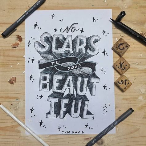 Song Lyrics Calligraphy, Scars To Your Beautiful Song, Lyrics Calligraphy, Scars To Your Beautiful, Alessia Cara, Lettering Calligraphy, Beautiful Songs, Your Beautiful, Song Lyrics